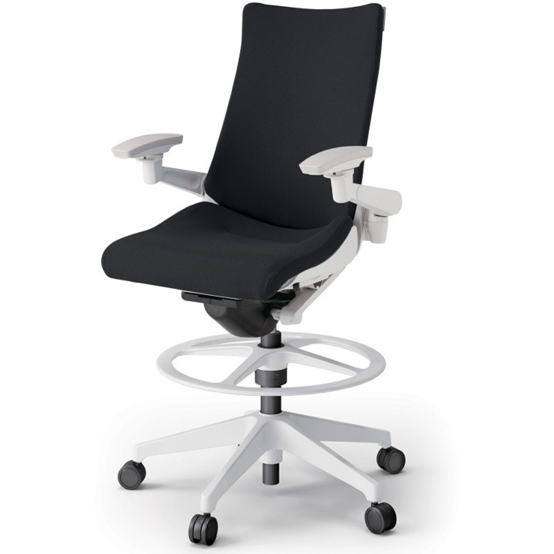 KG-417PSP-W9T1 アクトチェア ハイポジションタイプ 可動肘 ランバーサポート付 樹脂脚 クロスPS<配送時組立サービス付> 1台 イトーキ 【通販モノタロウ】 82,390円