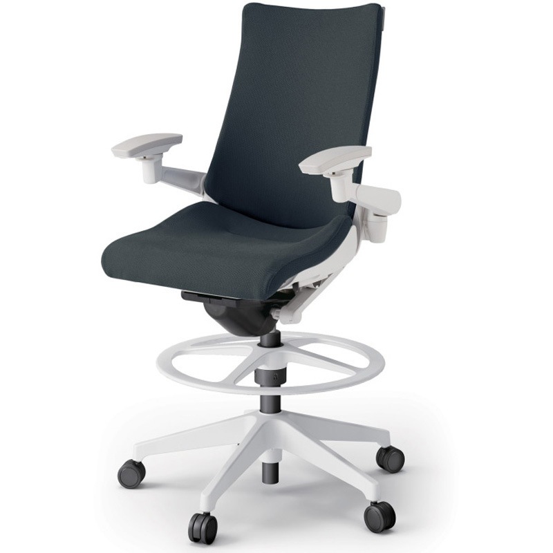 KG-417PSP-W9W2 アクトチェア ハイポジションタイプ 可動肘 ランバーサポート付 樹脂脚 クロスPS<配送時組立サービス付> 1台 イトーキ 【通販モノタロウ】