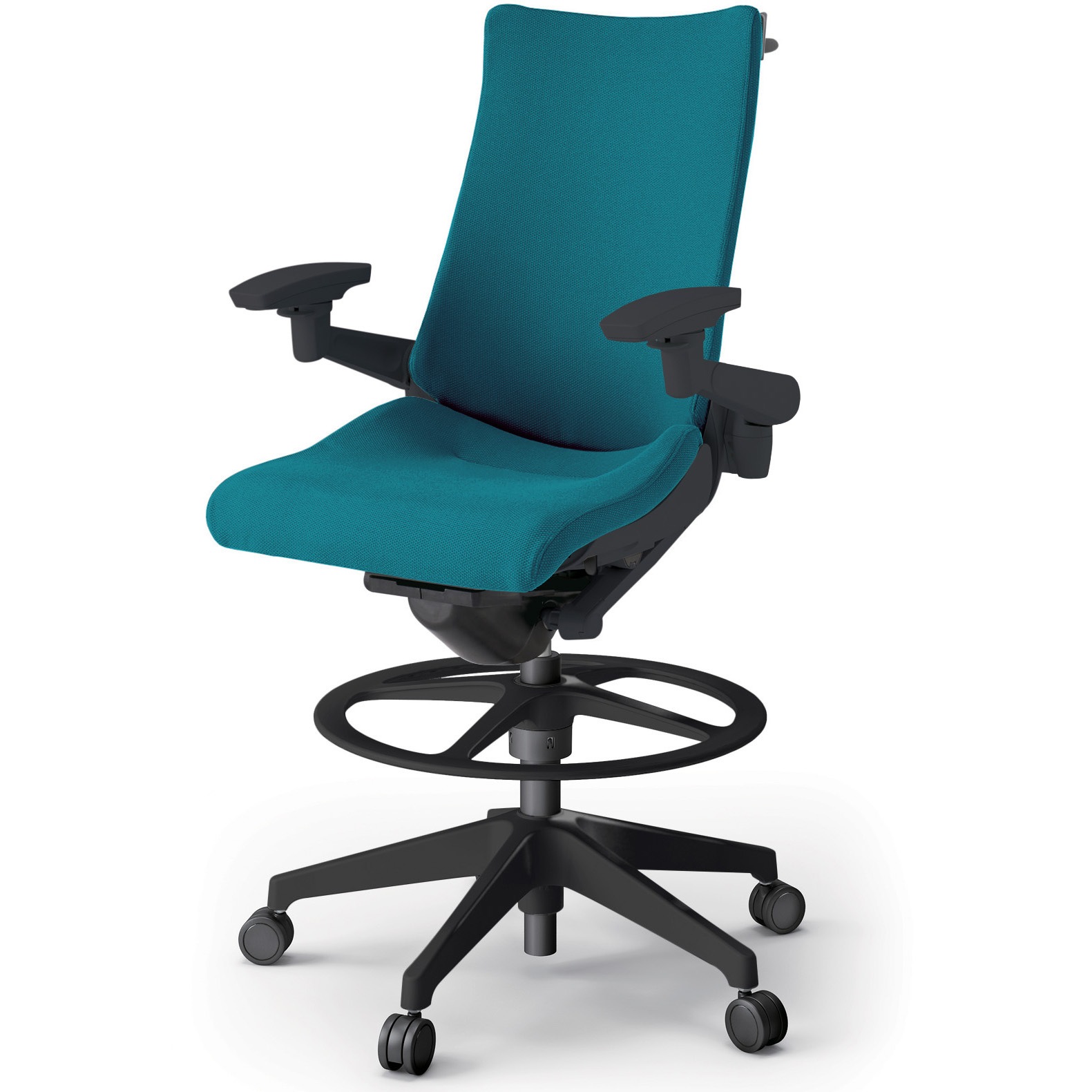 KG-417PSHP-T1A3 アクトチェア ハイポジションタイプ 可動肘 ハンガー ランバーサポート付 樹脂脚 クロスPS<配送時組立サービス付> 1台 イトーキ 【通販モノタロウ】