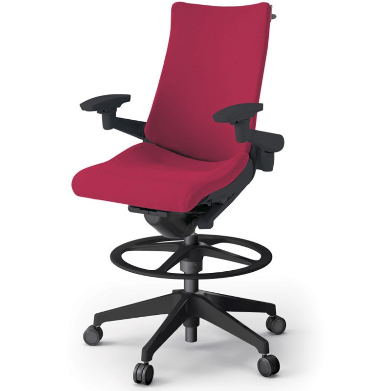 KG-417PSHP-T1M4 アクトチェア ハイポジションタイプ 可動肘 ハンガー ランバーサポート付 樹脂脚 クロスPS<配送時組立サービス付> 1台 イトーキ 【通販モノタロウ】 87,890円