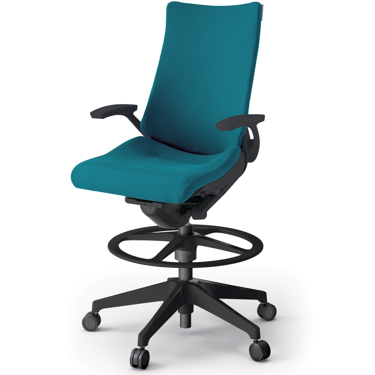 KG-415PSP-T1A3 アクトチェア ハイポジションタイプ 固定肘 ランバーサポート付 樹脂脚 クロスPS<配送時組立サービス付> 1台 イトーキ 【通販モノタロウ】