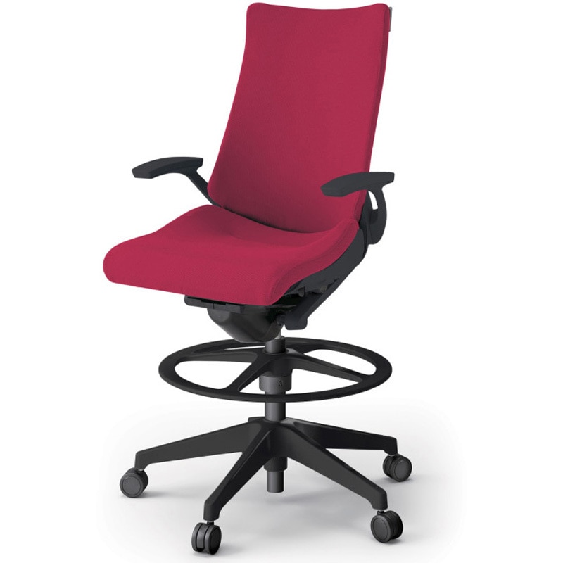 KG-415PSP-T1M4 アクトチェア ハイポジションタイプ 固定肘 ランバーサポート付 樹脂脚 クロスPS<配送時組立サービス付> 1台 イトーキ 【通販モノタロウ】