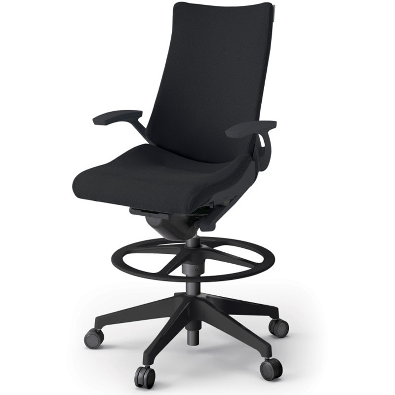 KG-415PSP-T1T1 アクトチェア ハイポジションタイプ 固定肘 ランバーサポート付 樹脂脚 クロスPS<配送時組立サービス付> 1台 イトーキ 【通販モノタロウ】 76,890円