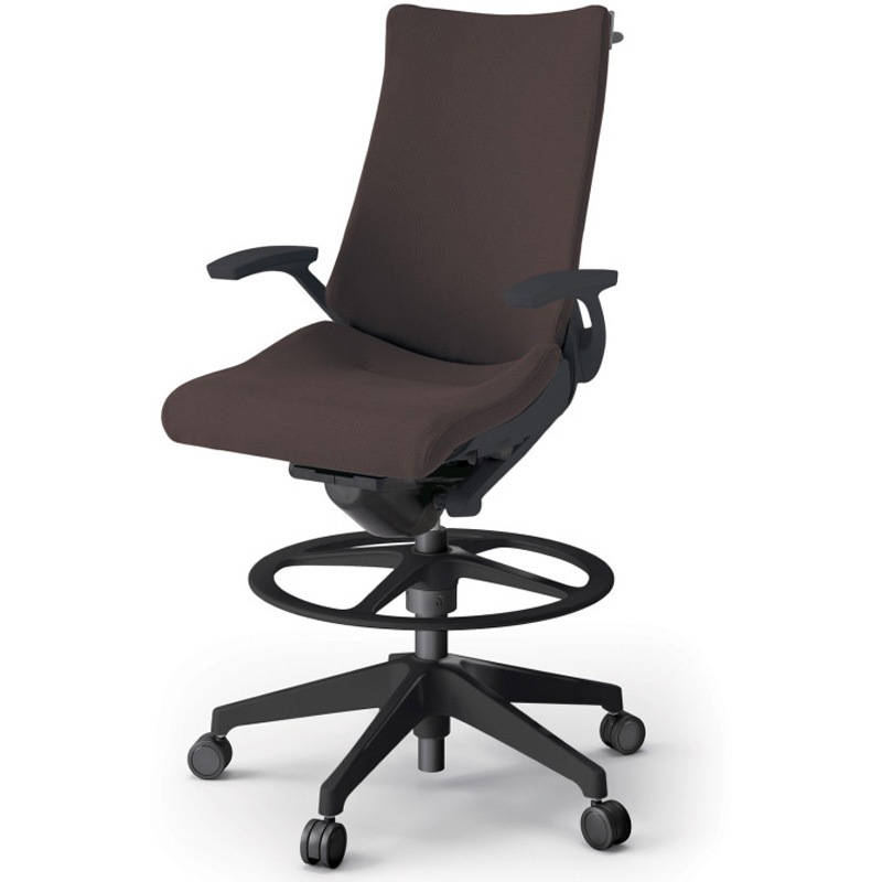 KG-415PSHP-T1H2 アクトチェア ハイポジションタイプ 固定肘 ハンガー ランバーサポート付 樹脂脚 クロスPS<配送時組立サービス付> 1台 イトーキ 【通販モノタロウ】