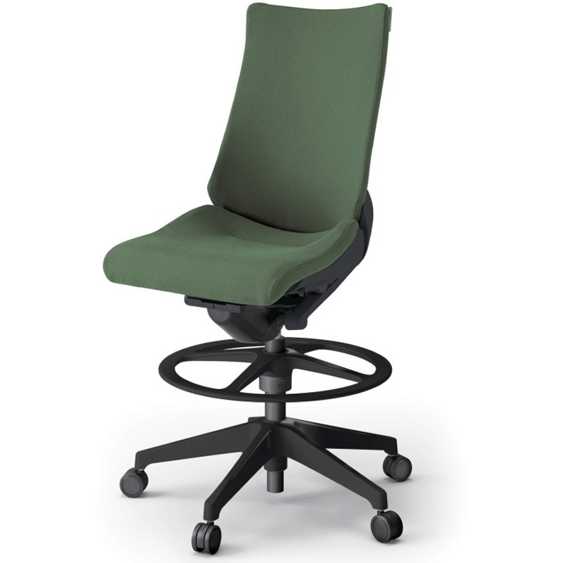 KG-410PSP-T1Q2 アクトチェア ハイポジションタイプ 肘なし ランバーサポート付 樹脂脚 クロスPS<配送時組立サービス付> 1台 イトーキ 【通販モノタロウ】