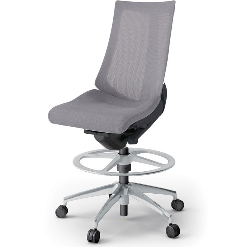 KG-470JVP-ZTW6 アクトチェア ハイポジションタイプ 肘なし ランバーサポートなし アルミミラー脚 メッシュJV<配送時組立サービス付> 1台 イトーキ 【通販モノタロウ】