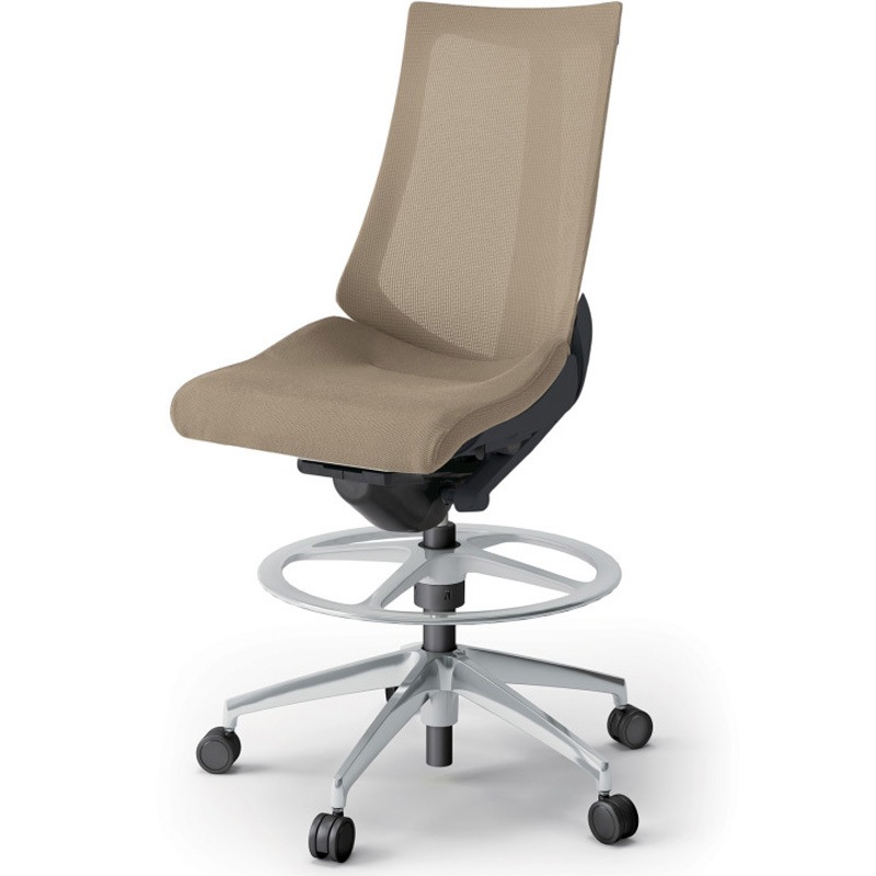 KG-470JVP-ZTY3 アクトチェア ハイポジションタイプ 肘なし ランバーサポートなし アルミミラー脚 メッシュJV<配送時組立サービス付> 1台 イトーキ 【通販モノタロウ】