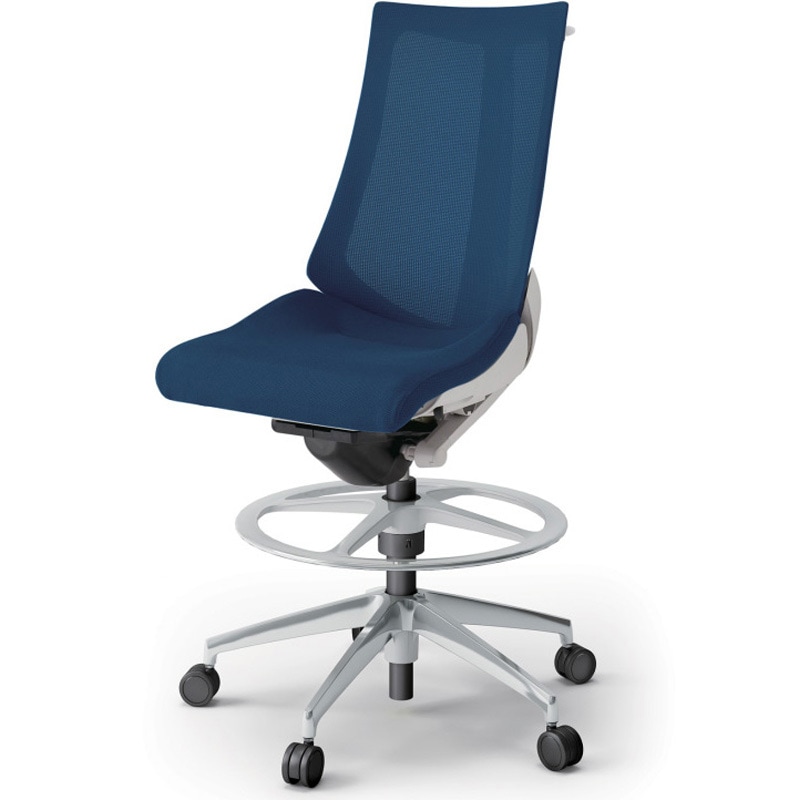 KG-470JVHP-ZNB2 アクトチェア ハイポジションタイプ 肘なし ハンガー ランバーサポートなし アルミミラー脚 メッシュJV<配送時組立サービス付> 1台 イトーキ 【通販モノタロウ】