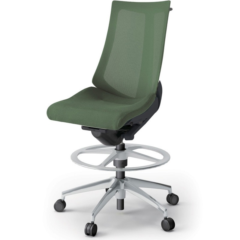 KG-470JVHP-ZTQ2 アクトチェア ハイポジションタイプ 肘なし ハンガー ランバーサポートなし アルミミラー脚 メッシュJV<配送時組立サービス付> 1台 イトーキ 【通販モノタロウ】