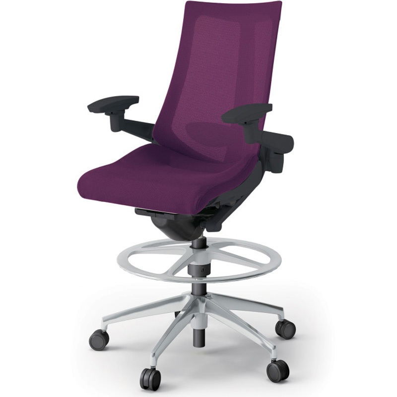 KG-457JVP-ZTX7 アクトチェア ハイポジションタイプ 可動肘 ランバーサポート付 アルミミラー脚 メッシュJV<配送時組立サービス付> 1台 イトーキ 【通販モノタロウ】 87,890円