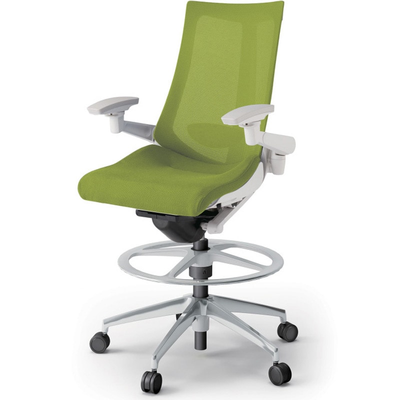 KG-457JVP-ZWQ6 アクトチェア ハイポジションタイプ 可動肘 ランバーサポート付 アルミミラー脚 メッシュJV<配送時組立サービス付> 1台 イトーキ 【通販モノタロウ】 87,890円