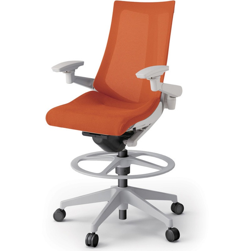 KG-477JVP-GND3 アクトチェア ハイポジションタイプ 可動肘 ランバーサポートなし 樹脂脚 メッシュJV<配送時組立サービス付> 1台 イトーキ 【通販モノタロウ】