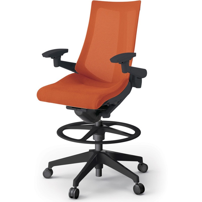 KG-477JVP-T1D3 アクトチェア ハイポジションタイプ 可動肘 ランバーサポートなし 樹脂脚 メッシュJV<配送時組立サービス付> 1台 イトーキ 【通販モノタロウ】