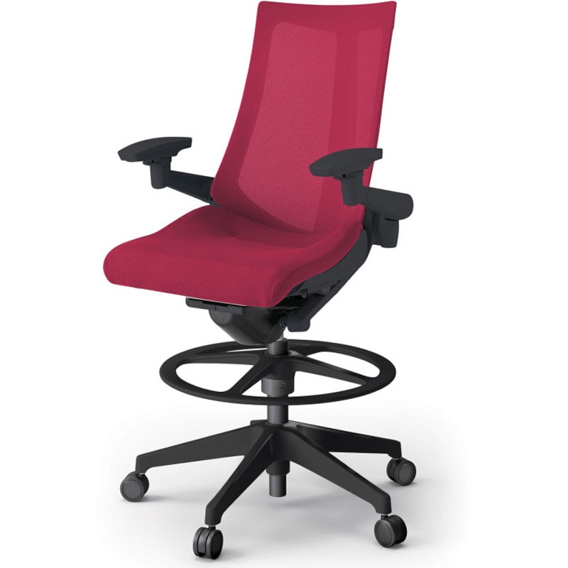 KG-477JVP-T1M4 アクトチェア ハイポジションタイプ 可動肘 ランバーサポートなし 樹脂脚 メッシュJV<配送時組立サービス付> 1台 イトーキ 【通販モノタロウ】