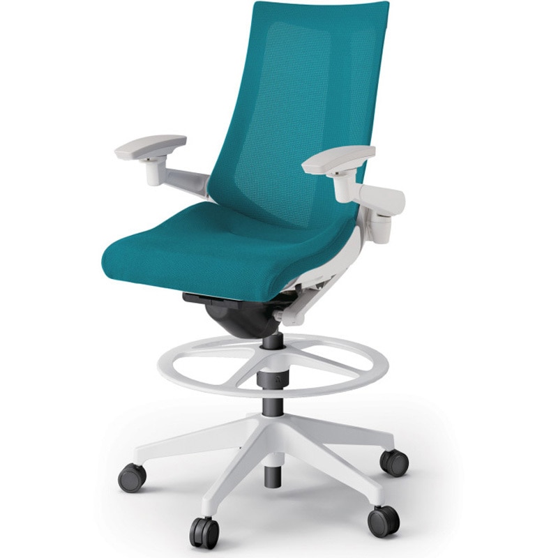 KG-477JVP-W9A3 アクトチェア ハイポジションタイプ 可動肘 ランバーサポートなし 樹脂脚 メッシュJV<配送時組立サービス付> 1台 イトーキ 【通販モノタロウ】