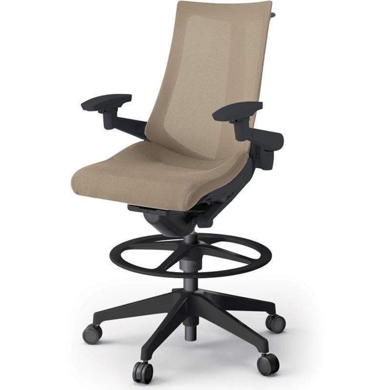 KG-477JVHP-T1Y3 アクトチェア ハイポジションタイプ 可動肘 ハンガー ランバーサポートなし 樹脂脚 メッシュJV<配送時組立サービス付> 1台 イトーキ 【通販モノタロウ】