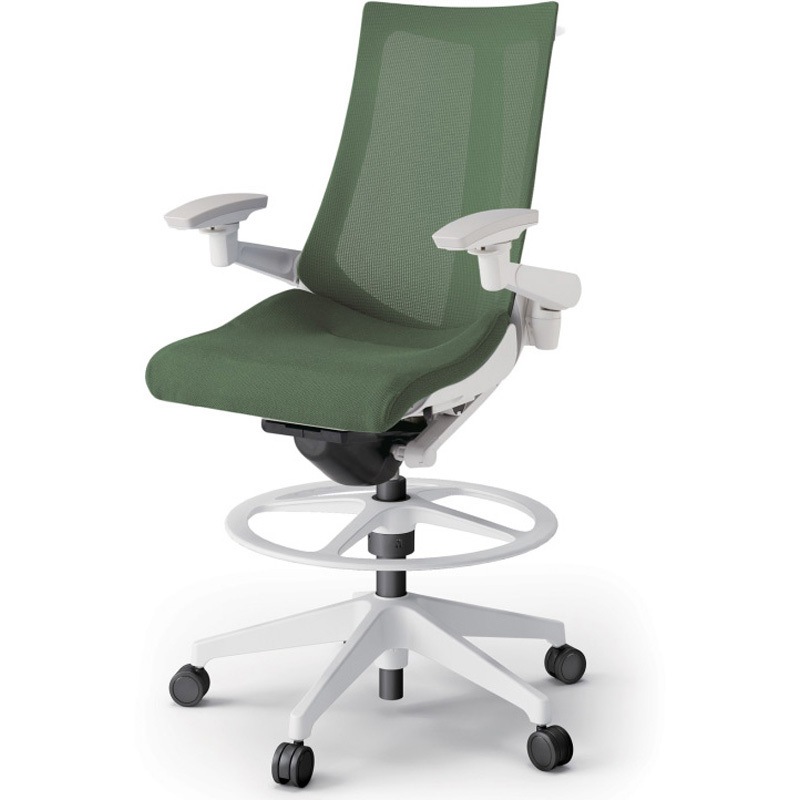 KG-477JVHP-W9Q2 アクトチェア ハイポジションタイプ 可動肘 ハンガー ランバーサポートなし 樹脂脚 メッシュJV<配送時組立サービス付> 1台 イトーキ 【通販モノタロウ】