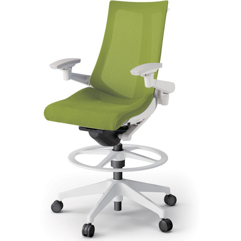 KG-477JVHP-W9Q6 アクトチェア ハイポジションタイプ 可動肘 ハンガー ランバーサポートなし 樹脂脚 メッシュJV<配送時組立サービス付> 1台 イトーキ 【通販モノタロウ】