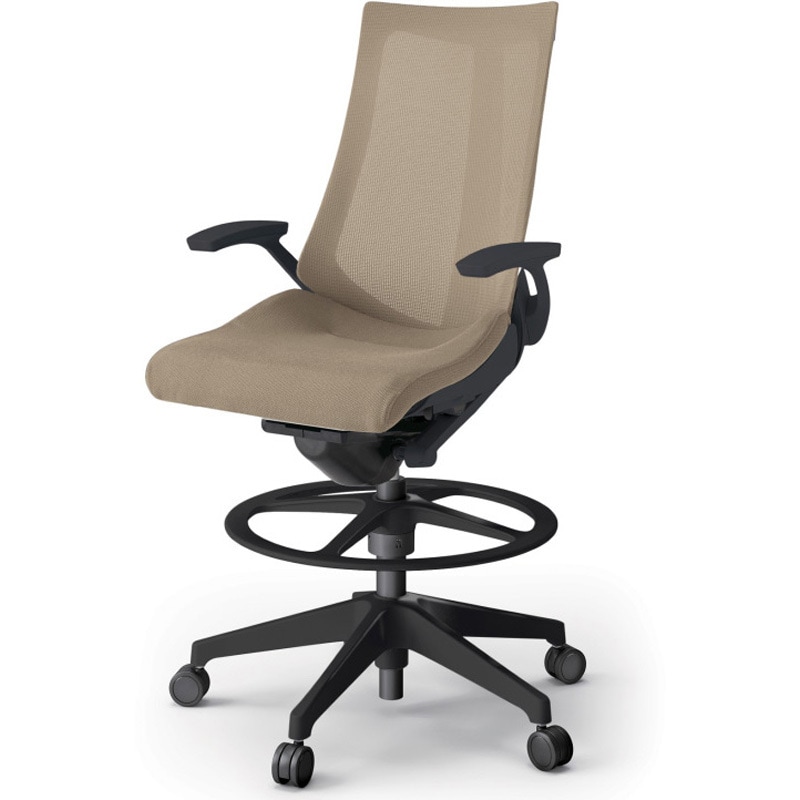 KG-475JVP-T1Y3 アクトチェア ハイポジションタイプ 固定肘 ランバーサポートなし 樹脂脚 メッシュJV<配送時組立サービス付> 1台 イトーキ 【通販モノタロウ】