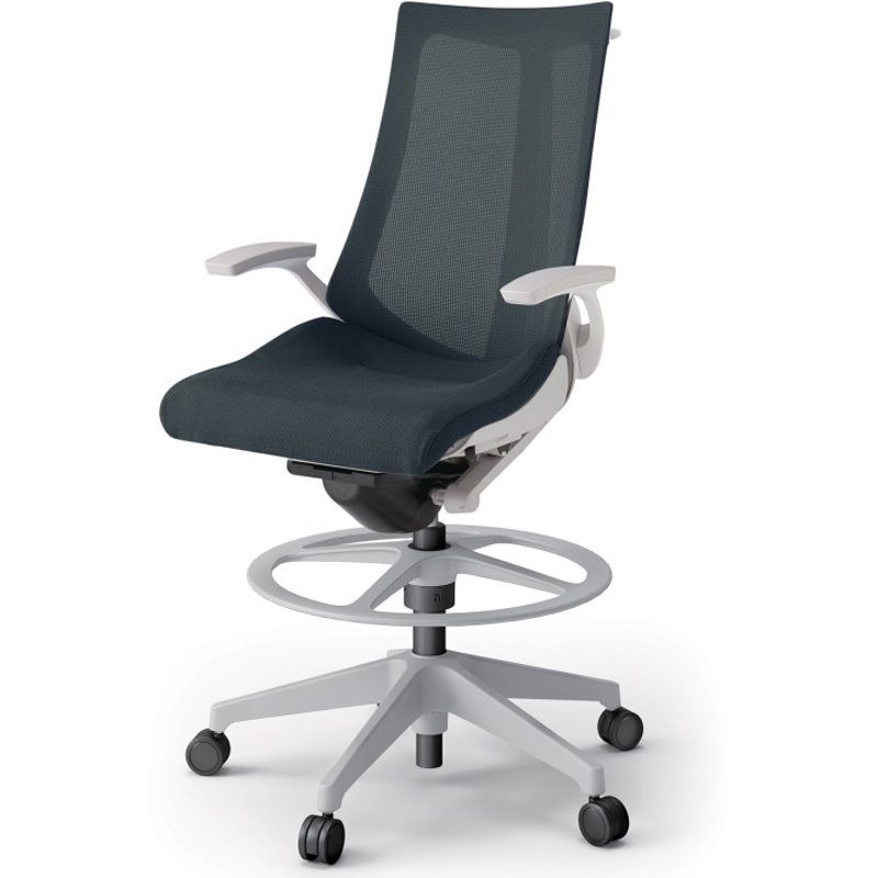 KG-475JVHP-GNW2 アクトチェア ハイポジションタイプ 固定肘 ハンガー ランバーサポートなし 樹脂脚 メッシュJV<配送時組立サービス付> 1台 イトーキ 【通販モノタロウ】