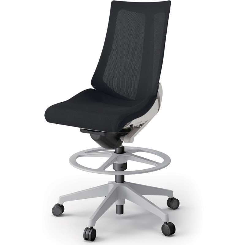 KG-470JVP-GNT1 アクトチェア ハイポジションタイプ 肘なし ランバーサポートなし 樹脂脚 メッシュJV<配送時組立サービス付> 1台 イトーキ 【通販モノタロウ】