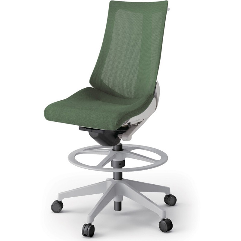 KG-470JVHP-GNQ2 アクトチェア ハイポジションタイプ 肘なし ハンガー ランバーサポートなし 樹脂脚 メッシュJV<配送時組立サービス付> 1台 イトーキ 【通販モノタロウ】