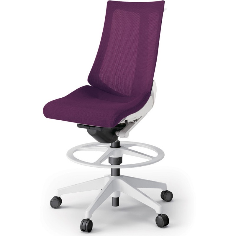 KG-470JVHP-W9X7 アクトチェア ハイポジションタイプ 肘なし ハンガー ランバーサポートなし 樹脂脚 メッシュJV<配送時組立サービス付> 1台 イトーキ 【通販モノタロウ】