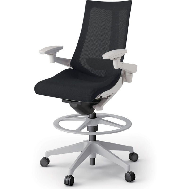 KG-457JVP-GNT1 アクトチェア ハイポジションタイプ 可動肘 ランバーサポート付 樹脂脚 メッシュJV<配送時組立サービス付> 1台 イトーキ 【通販モノタロウ】 82,390円