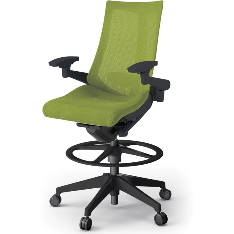 KG-457JVP-T1Q6 アクトチェア ハイポジションタイプ 可動肘 ランバーサポート付 樹脂脚 メッシュJV<配送時組立サービス付> 1台 イトーキ 【通販モノタロウ】