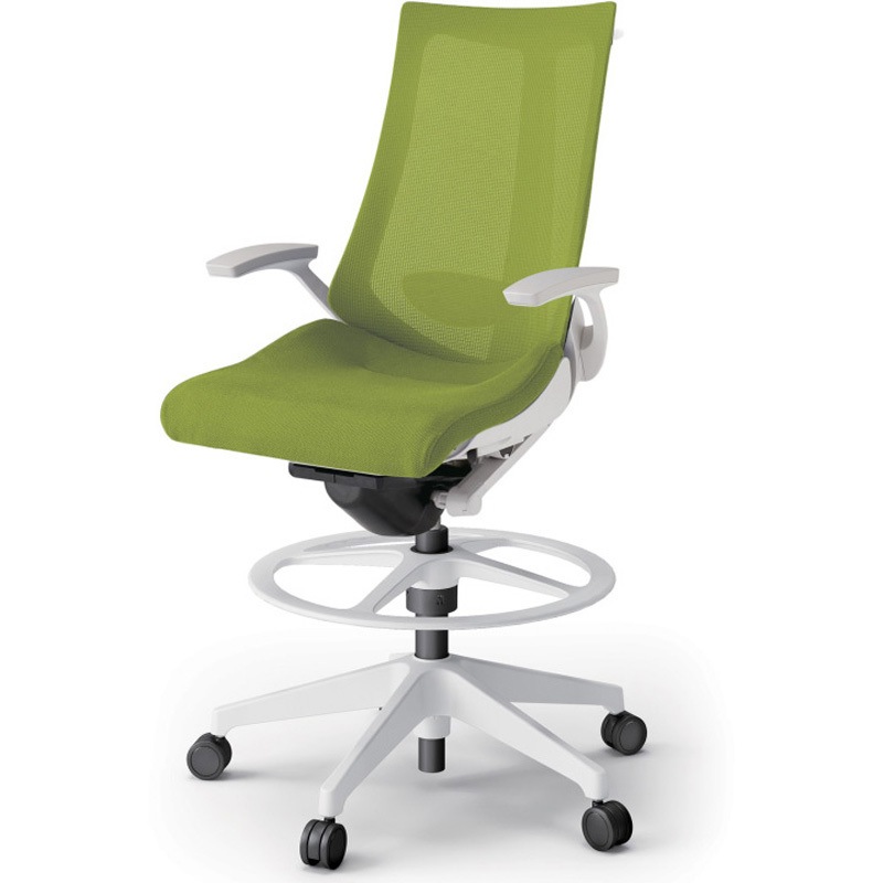 KG-455JVHP-W9Q6 アクトチェア ハイポジションタイプ 固定肘 ハンガー ランバーサポート付 樹脂脚 メッシュJV<配送時組立サービス付> 1台 イトーキ 【通販モノタロウ】 82,390円