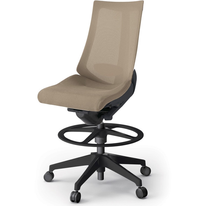 KG-450JVP-T1Y3 アクトチェア ハイポジションタイプ 肘なし ランバーサポート付 樹脂脚 メッシュJV<配送時組立サービス付> 1台 イトーキ 【通販モノタロウ】