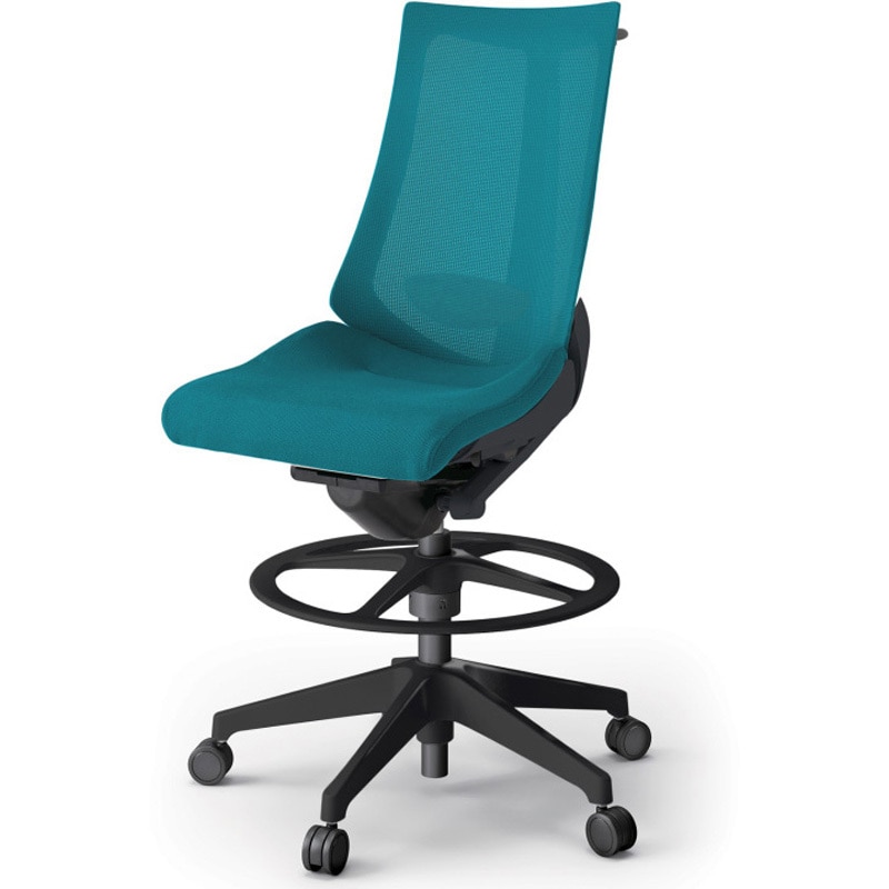 KG-450JVHP-T1A3 アクトチェア ハイポジションタイプ 肘なし ハンガー ランバーサポート付 樹脂脚 メッシュJV<配送時組立サービス付> 1台 イトーキ 【通販モノタロウ】