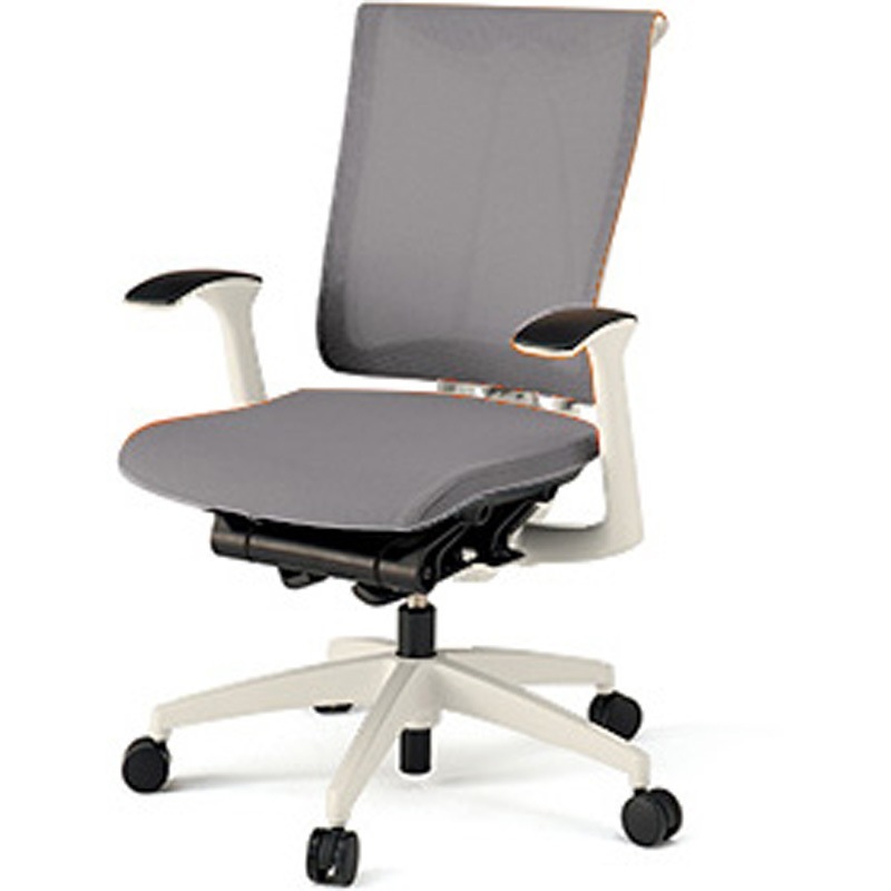 KF-575JB1-WWW6 セレーオチェア スタンダードタイプ 固定肘 メッシュJB<配送時組立サービス付> イトーキ ホワイト 高さ980mm幅660mm奥行635mm  KF-575JB1-WWW6