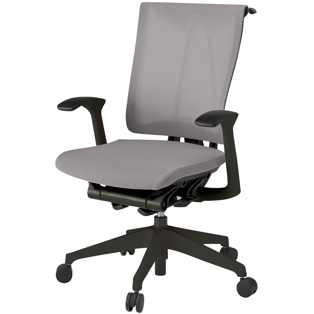 KF-575JBH1TTW6 セレーオチェア スタンダードタイプ 固定肘 ハンガー メッシュJB<配送時組立サービス付> イトーキ ホワイト 高さ990mm幅660mm奥行680mm  KF-575JBH1TTW6