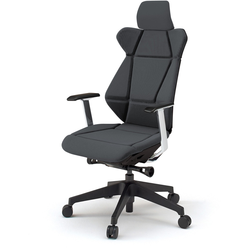 KF-855GC-TTW2 フリップフラップチェア エクストラハイバック 固定肘 ランバーサポート付 樹脂脚<配送時組立サービス付> 1台 イトーキ 【通販モノタロウ】