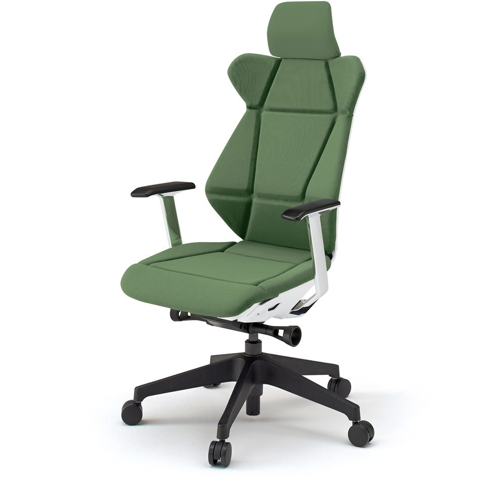 KF-855GC-TWQ2 フリップフラップチェア エクストラハイバック 固定肘 ランバーサポート付 樹脂脚<配送時組立サービス付> 1台 イトーキ 【通販モノタロウ】