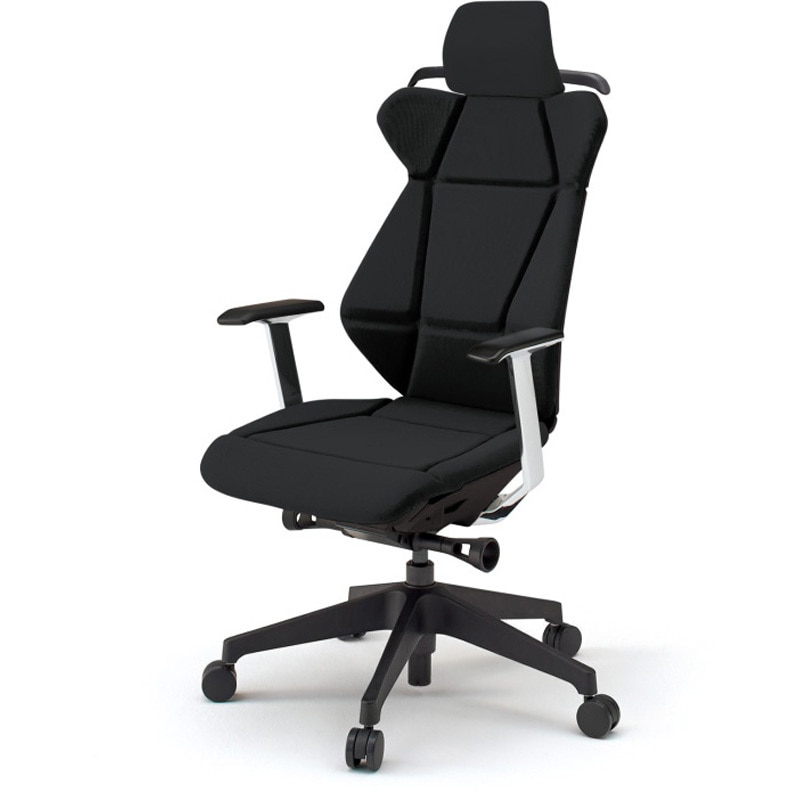 KF-855GCH-TTT1 フリップフラップチェア エクストラハイバック 固定肘 ハンガー ランバーサポート付 樹脂脚<配送時組立サービス付> 1台 イトーキ 【通販モノタロウ】