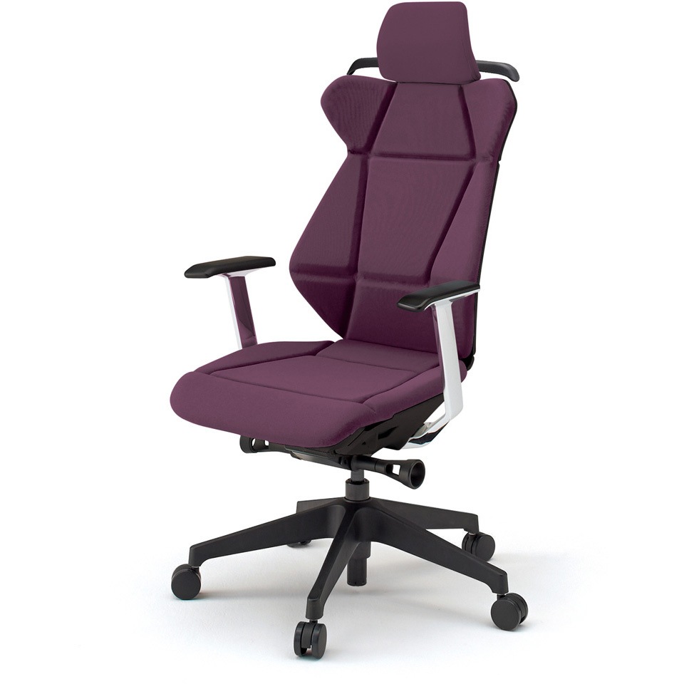 KF-855GCH-TTX7 フリップフラップチェア エクストラハイバック 固定肘 ハンガー ランバーサポート付 樹脂脚<配送時組立サービス付> 1台 イトーキ 【通販モノタロウ】