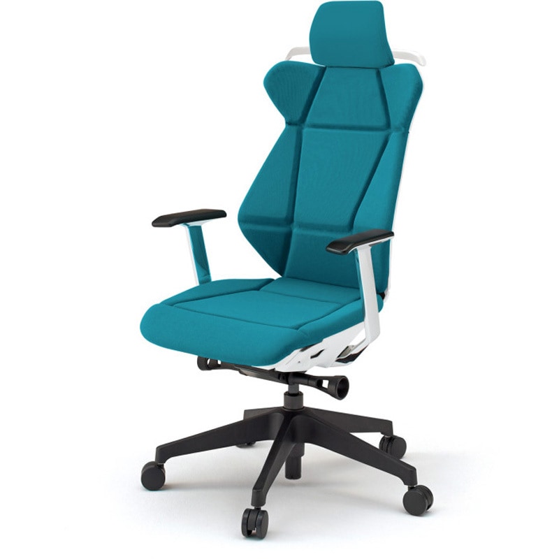 KF-855GCH-TWA3 フリップフラップチェア エクストラハイバック 固定肘 ハンガー ランバーサポート付 樹脂脚<配送時組立サービス付> 1台 イトーキ 【通販モノタロウ】