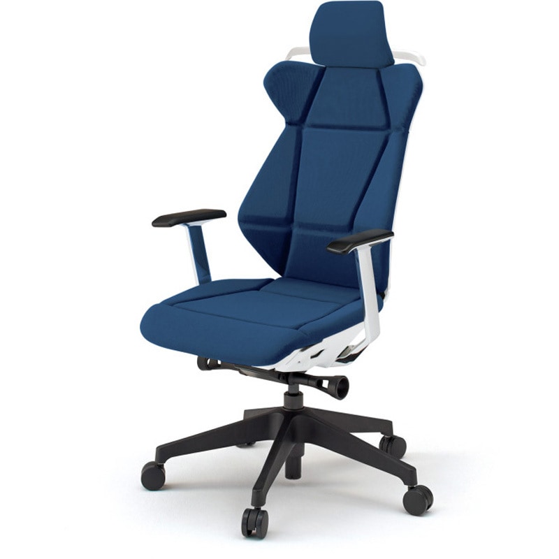 KF-855GCH-TWB2 フリップフラップチェア エクストラハイバック 固定肘 ハンガー ランバーサポート付 樹脂脚<配送時組立サービス付> 1台 イトーキ 【通販モノタロウ】