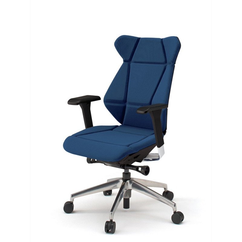 KF-867GC-ZTB2 フリップフラップチェア 可動肘 ランバーサポート付 アルミミラー脚<配送時組立サービス付> 1台 イトーキ 【通販モノタロウ】 93,390円