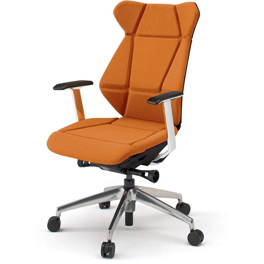 KF-865GC-ZTD3 フリップフラップチェア 固定肘 ランバーサポート付 アルミミラー脚<配送時組立サービス付> 1台 イトーキ 【通販モノタロウ】