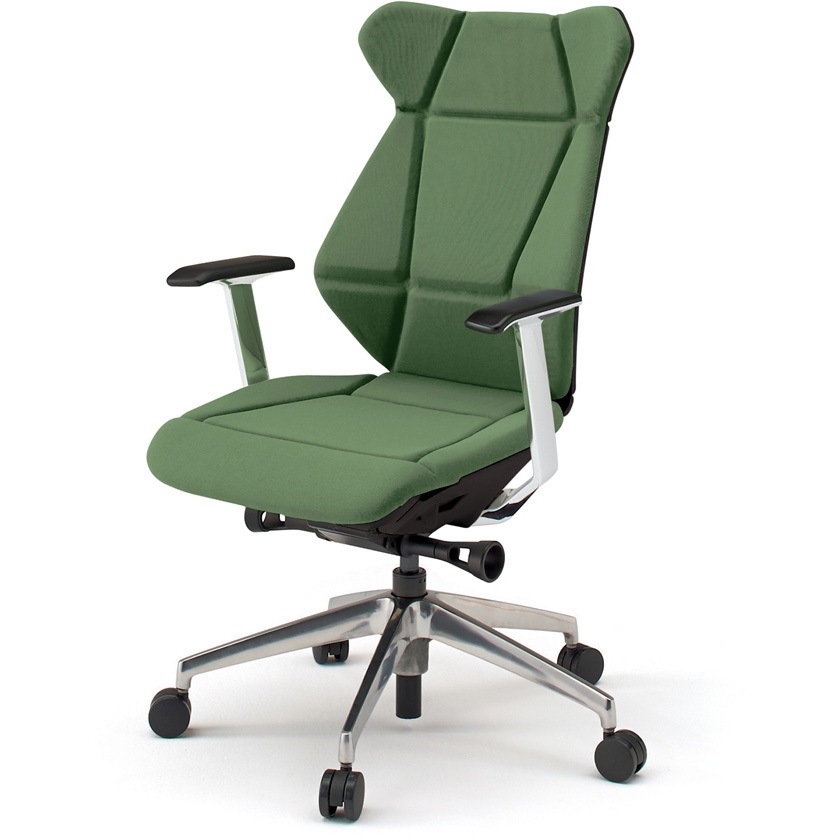 KF-865GC-ZTQ2 フリップフラップチェア 固定肘 ランバーサポート付 アルミミラー脚<配送時組立サービス付> 1台 イトーキ 【通販モノタロウ】