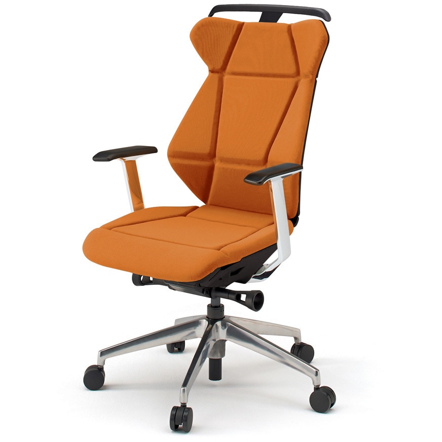 KF-865GCH-ZTD3 フリップフラップチェア 固定肘 ハンガー ランバーサポート付 アルミミラー脚<配送時組立サービス付> 1台 イトーキ 【通販モノタロウ】