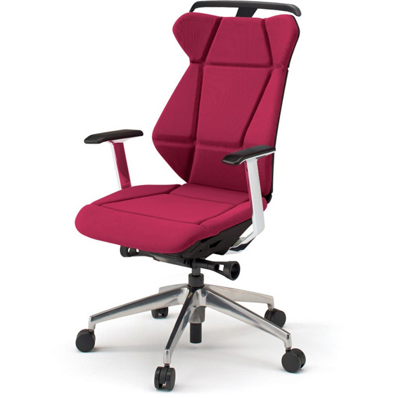KF-865GCH-ZTM4 フリップフラップチェア 固定肘 ハンガー ランバーサポート付 アルミミラー脚<配送時組立サービス付> 1台 イトーキ 【通販モノタロウ】