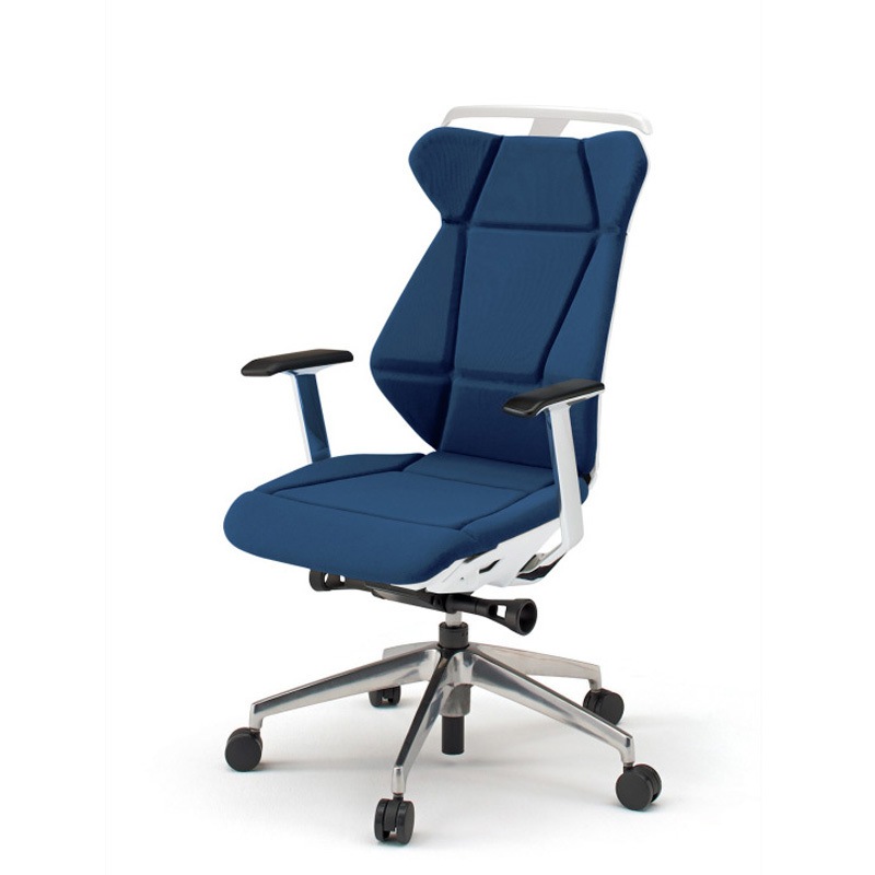 KF-865GCH-ZWB2 フリップフラップチェア 固定肘 ハンガー ランバーサポート付 アルミミラー脚<配送時組立サービス付> 1台 イトーキ 【通販モノタロウ】