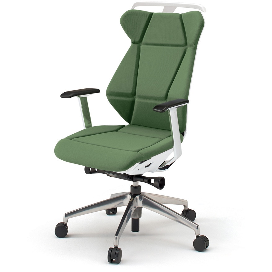 KF-865GCH-ZWQ2 フリップフラップチェア 固定肘 ハンガー ランバーサポート付 アルミミラー脚<配送時組立サービス付> 1台 イトーキ 【通販モノタロウ】