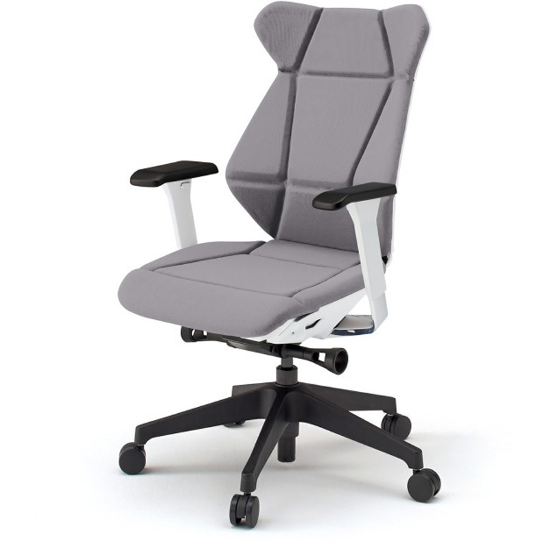 KF-867GC-TWW6 フリップフラップチェア 可動肘 ランバーサポート付 樹脂脚<配送時組立サービス付> イトーキ 高さ1025mm幅665mm奥行555mm  KF-867GC-TWW6