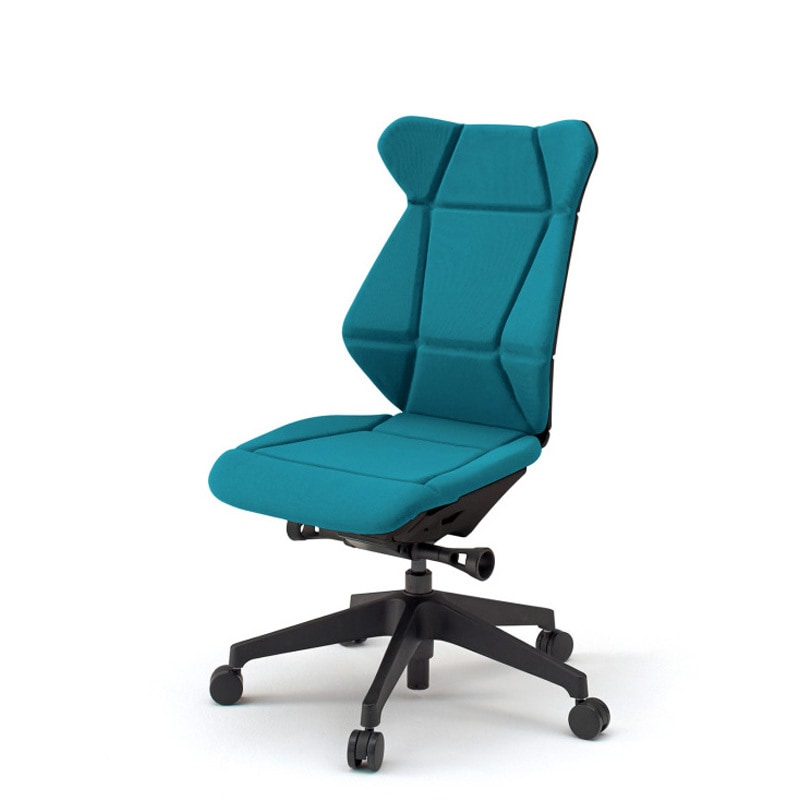 KF-860GC-TTA3 フリップフラップチェア 肘なし ランバーサポート付 樹脂脚<配送時組立サービス付> イトーキ ブラック 高さ1025mm幅510mm奥行555mm  KF-860GC-TTA3