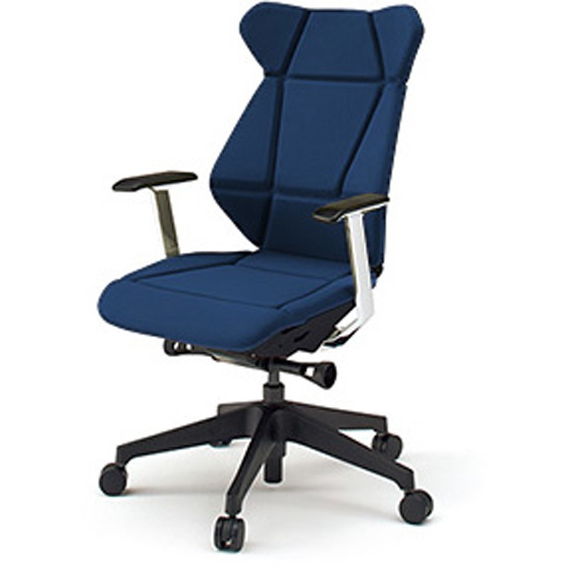 KF-835GC-TTB2 フリップフラップチェア 固定肘 ランバーサポートなし 樹脂脚<配送時組立サービス付> イトーキ 高さ1025mm幅640mm奥行555mm  KF-835GC-TTB2